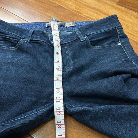 Paige Lou Lou Mid Rise Blue Skinny Flare Full Length Stretch Denim Jeans Size 29 - Picture 11 of 13